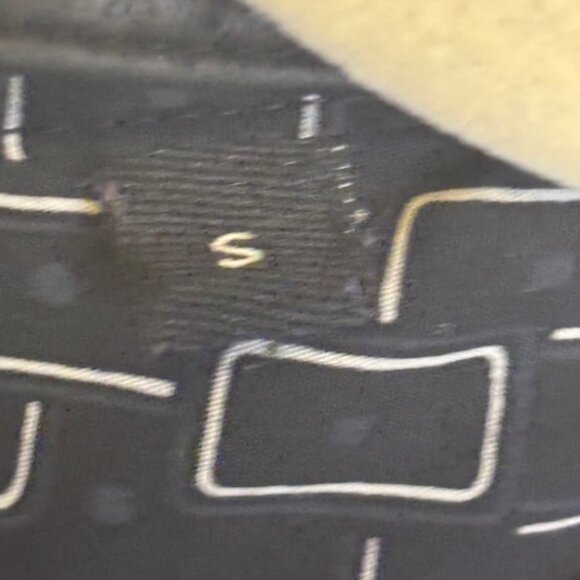 The Kooples Shirt Men's Size Small‎ Geometric Shapes Button Down Black White - Picture 4 of 5